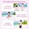 4-Piece Beach Umbrella Set with 2 Foldable Chairs and Picnic Blanket
